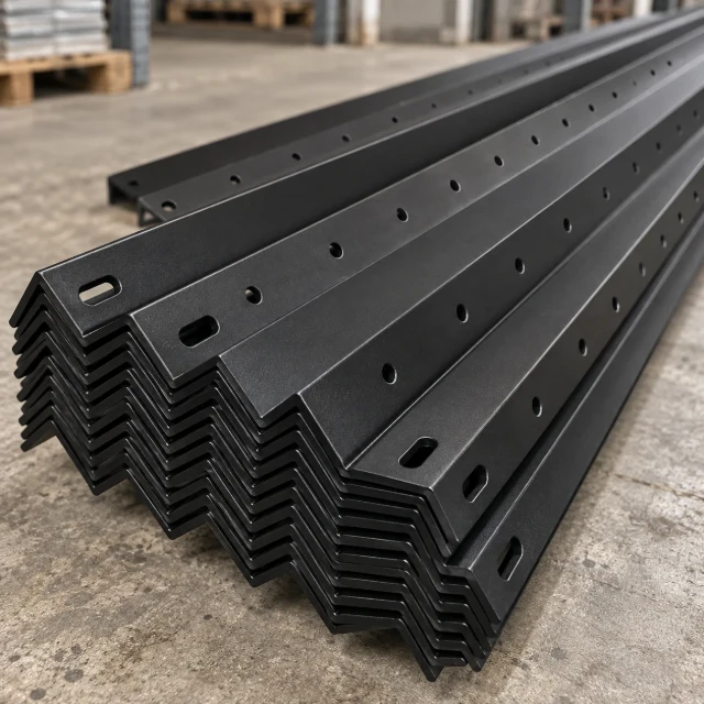 Traditional Angle Rail - 2.75m - Galvanised & PPC Black RAL 9005