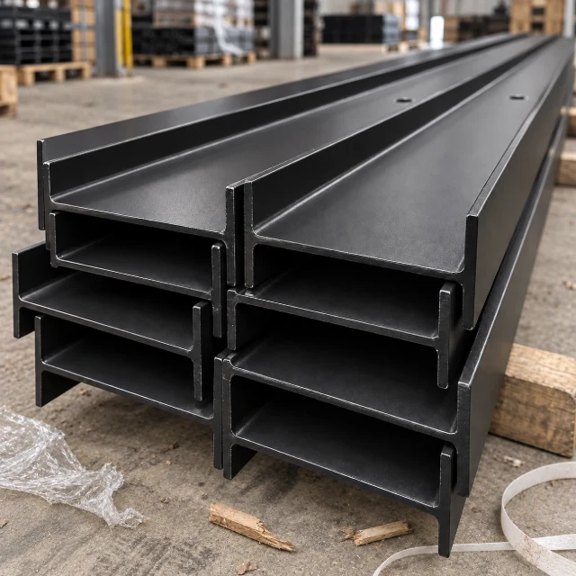 Traditional Dig-In RSJ Post - 3.0m - Galvanised & PPC Black RAL 9005
