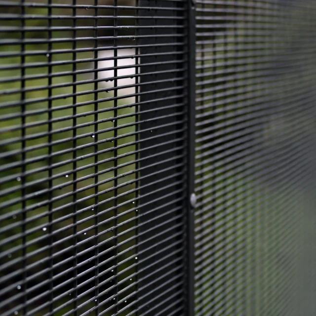 358 Prison Mesh Panel 3.0m x 2.5m - Black RAL 9005