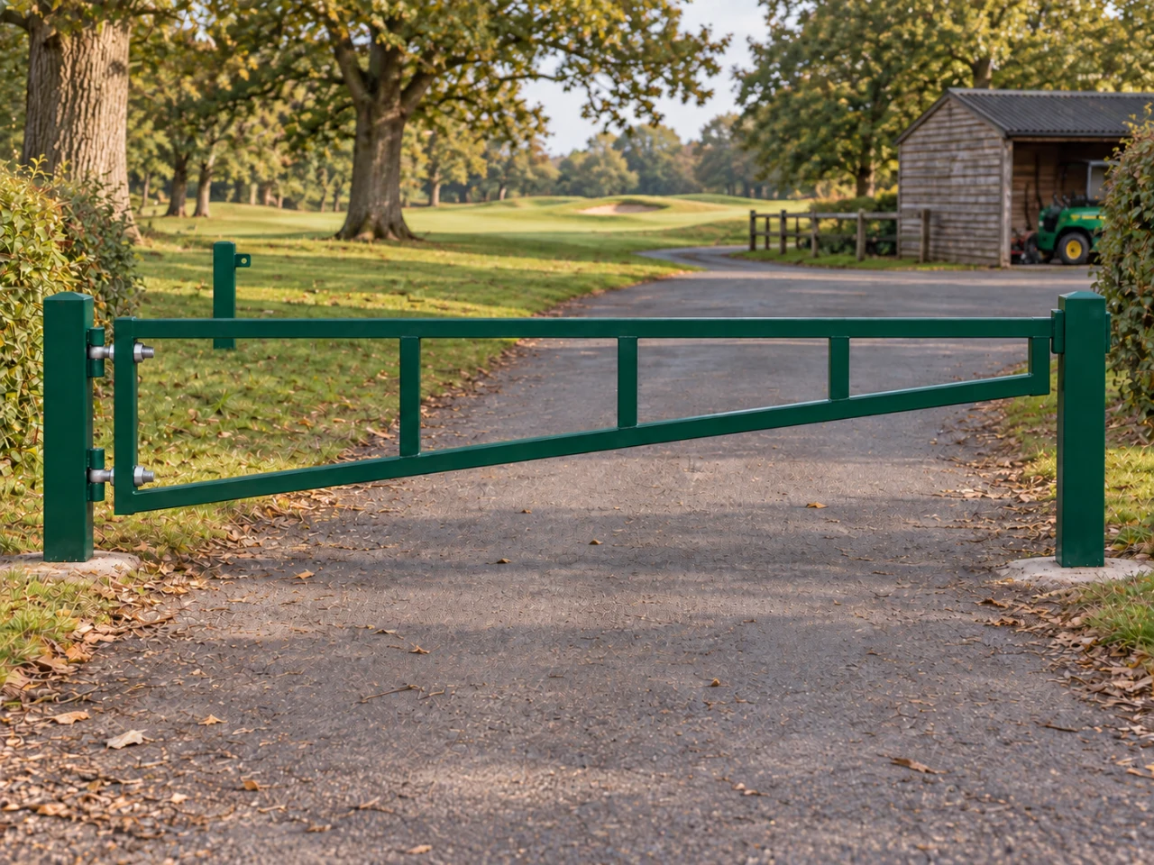 Manual Swing Barrier 4.5m x 1.0m High - Galvanised & PPC