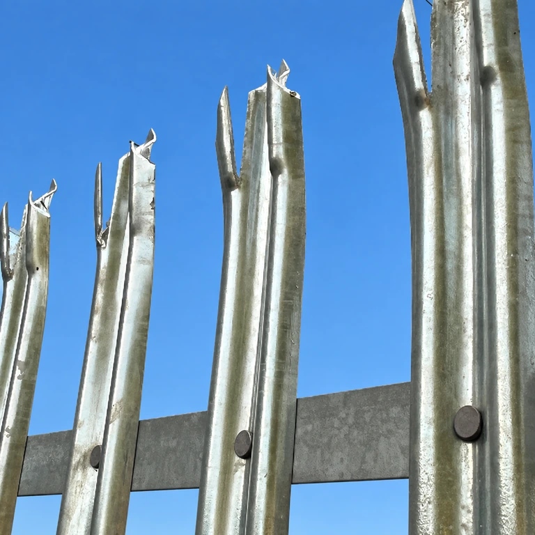 Galvanised Traditional Heavy palisade fencing